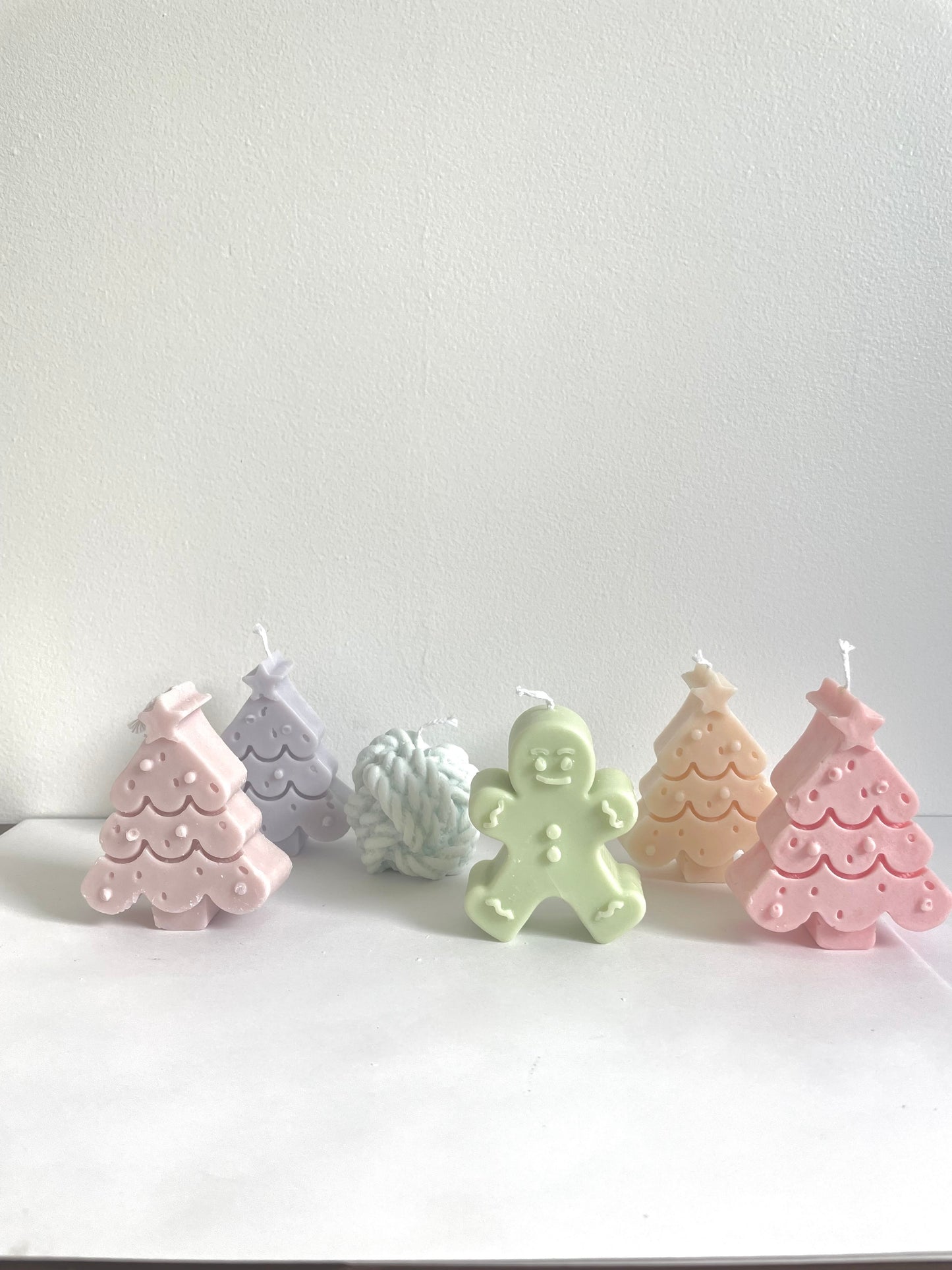 Assorted Pastel holiday candle set (3 candles)