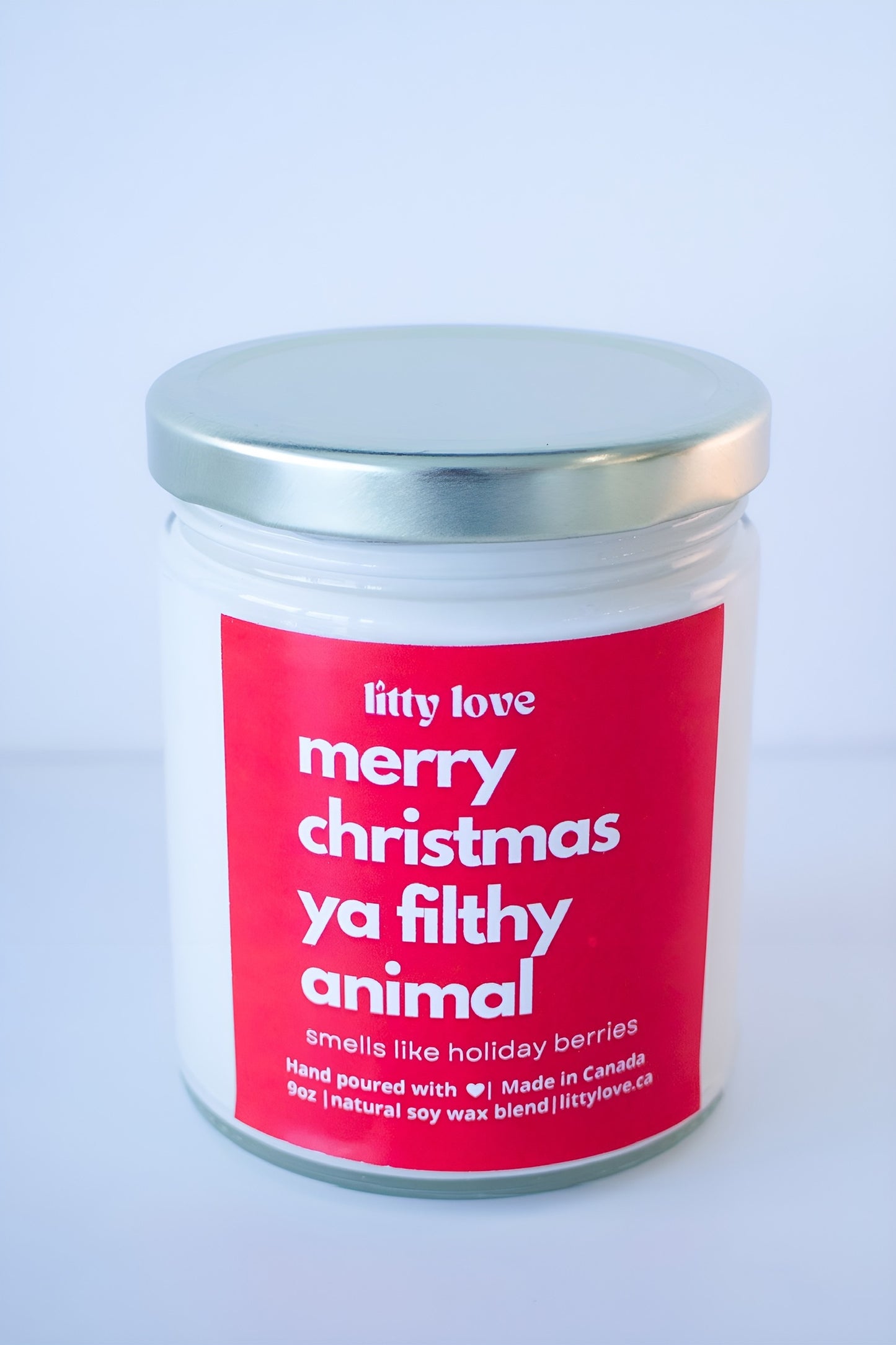 Merry Christmas ya filthy animal - 9oz holiday berry candle