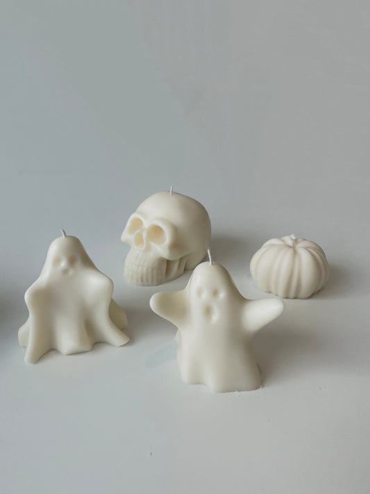 Spooky molded candles