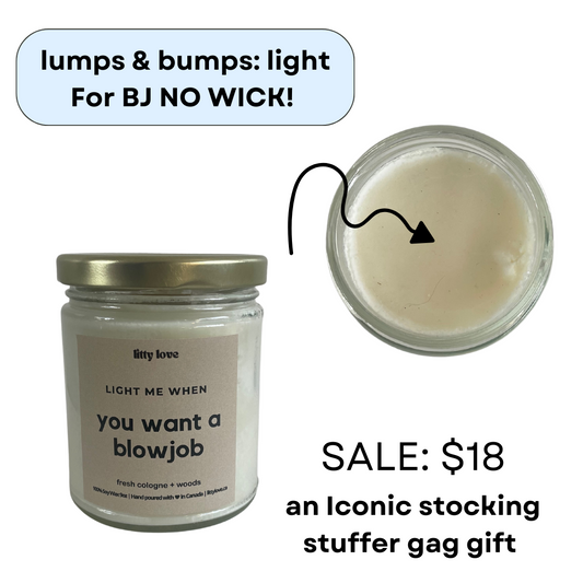 LIGHT FOR A BJ - NO WICK , gag gift