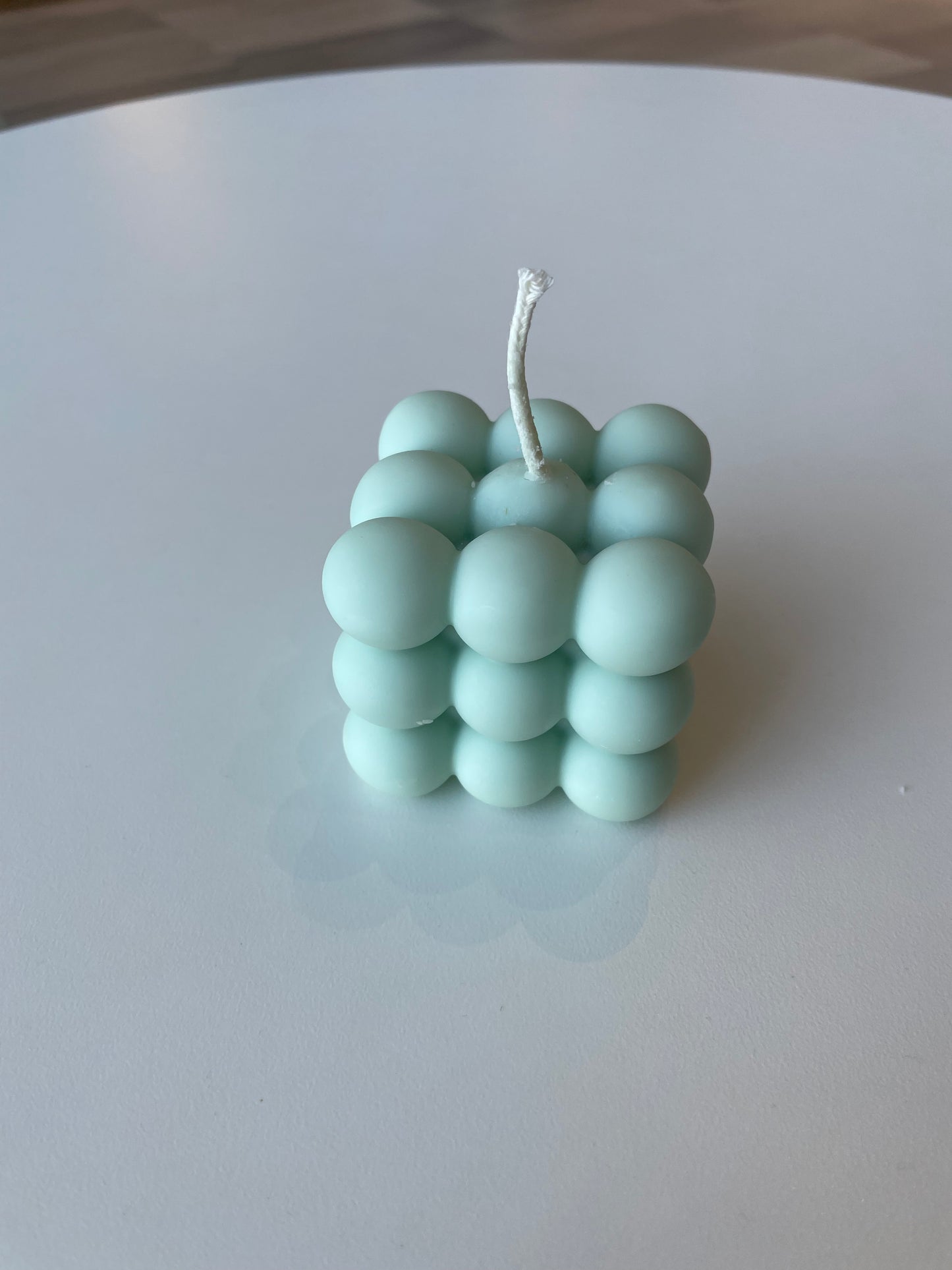 Bubble candle moulded